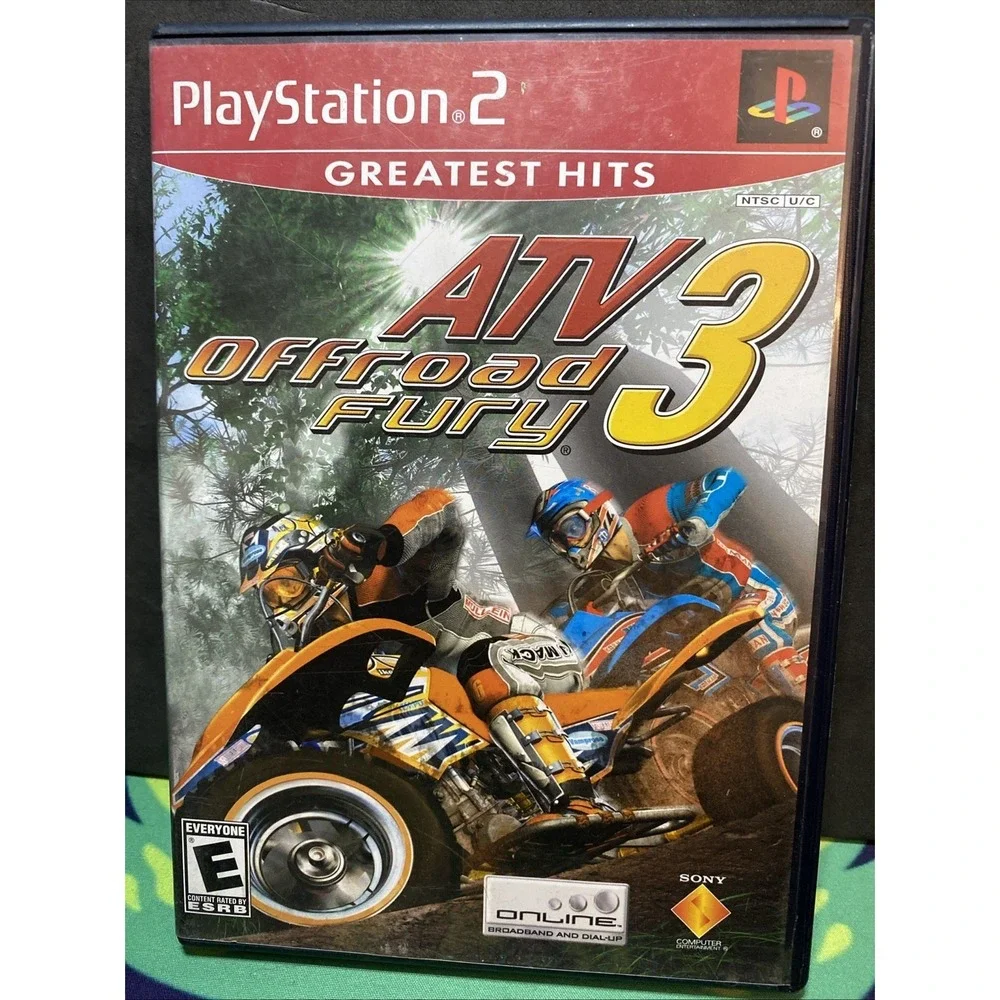 ATV Offroad Fury 3 (Sony PlayStation 2, 2004) PS2 No Manual